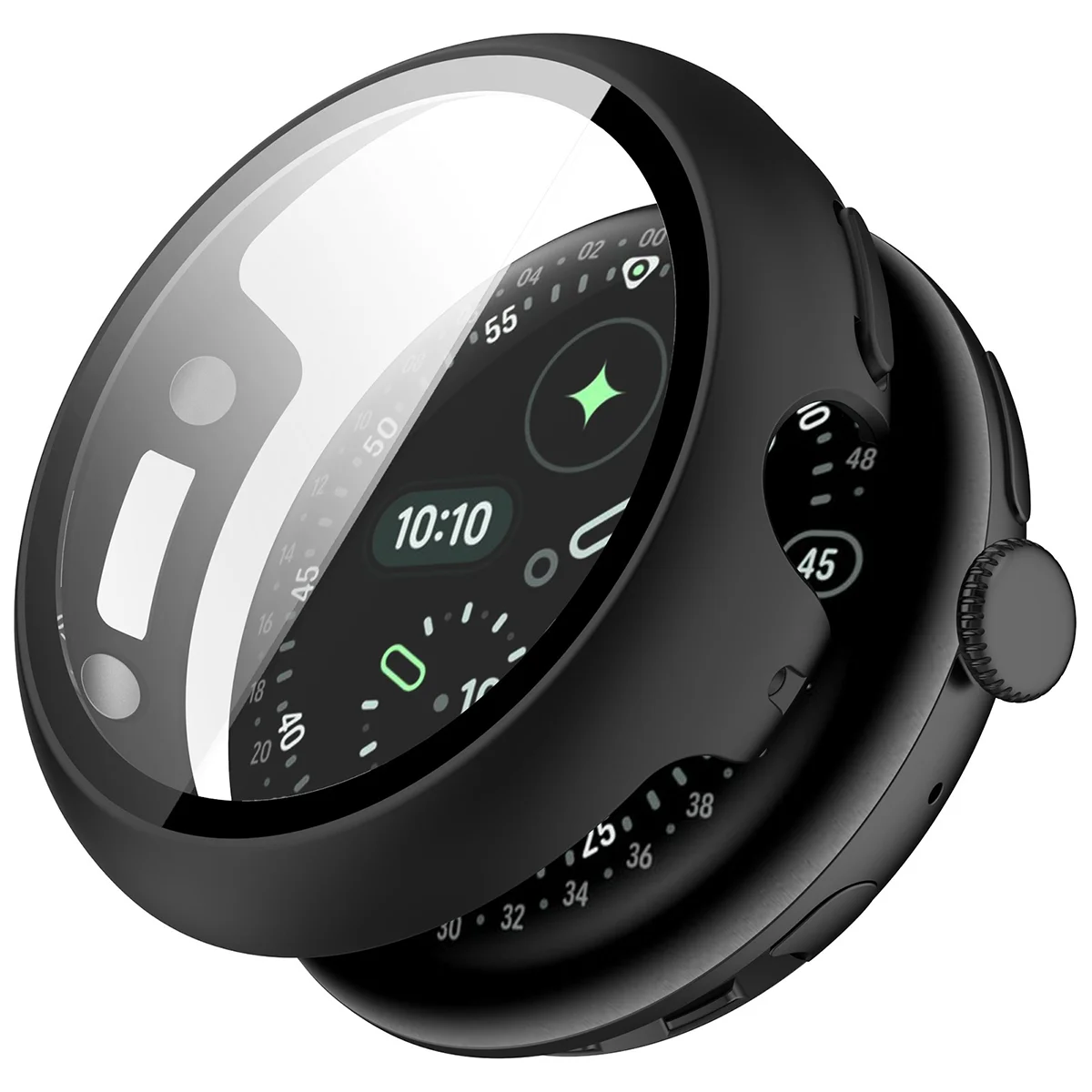 Wizualizacja nakładania etui Bizon Case Watch Adamo do Google Pixel 4 41 mm